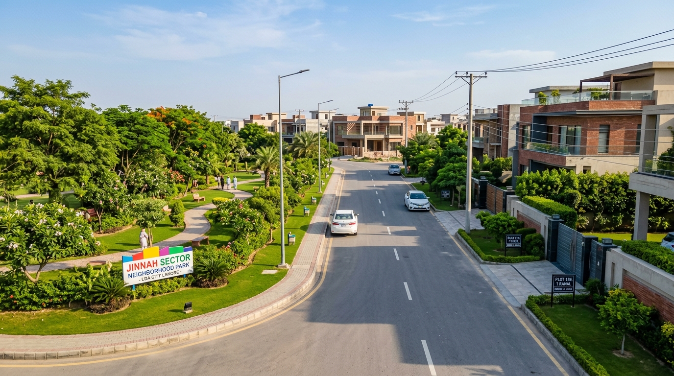 10 Marla Park Facing Residential Plot - Jinnah Sector Block C